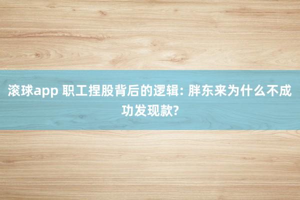滚球app 职工捏股背后的逻辑: 胖东来为什么不成功发现款?