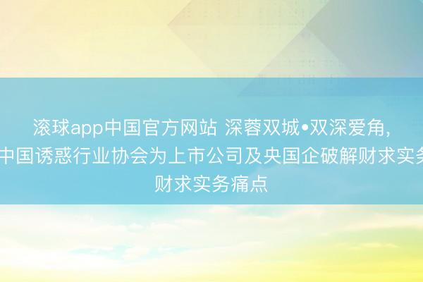 滚球app中国官方网站 深蓉双城•双深爱角， 蓝科中国诱惑行业协会为上市公司及央国企破解财求实务痛点