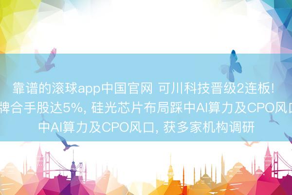 靠谱的滚球app中国官网 可川科技晋级2连板! 牛散屠文斌眷属举牌合手股达5%， 硅光芯片布局踩中AI算力及CPO风口， 获多家机构调研