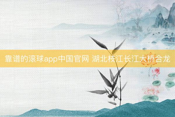 靠谱的滚球app中国官网 湖北枝江长江大桥合龙